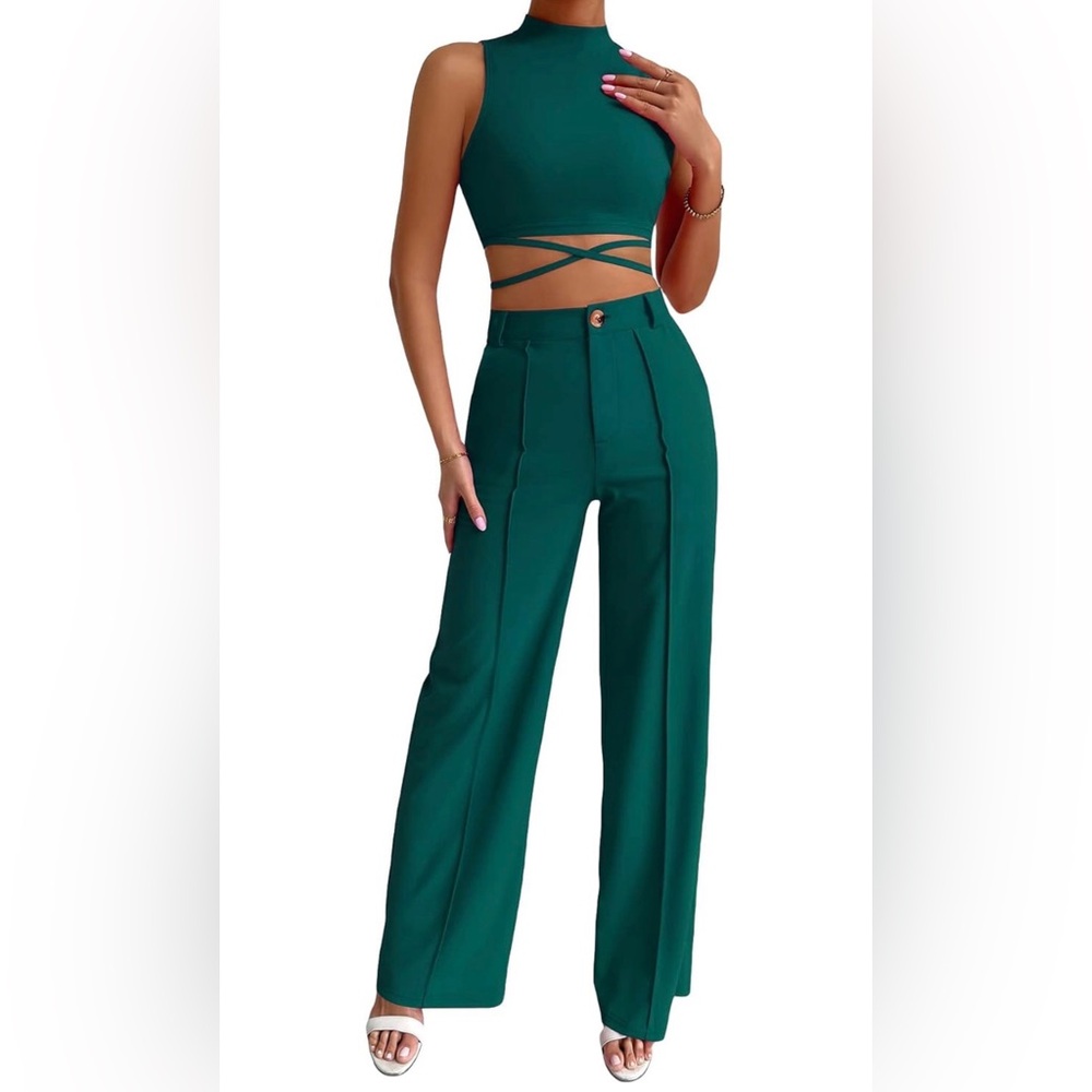 Elegant Green Women's Jumpsuit